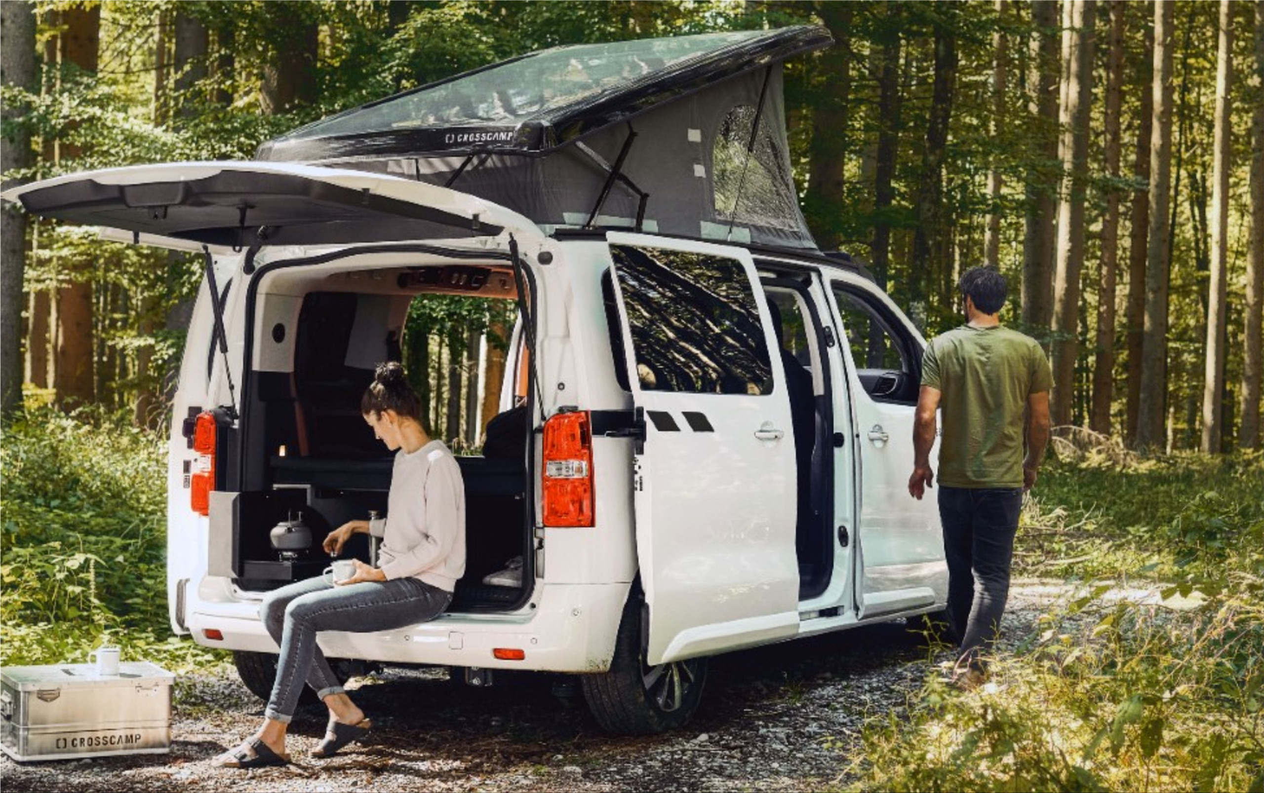 The new Opel Zafira Life is converted as the Crosscamp Flex electric  campervan