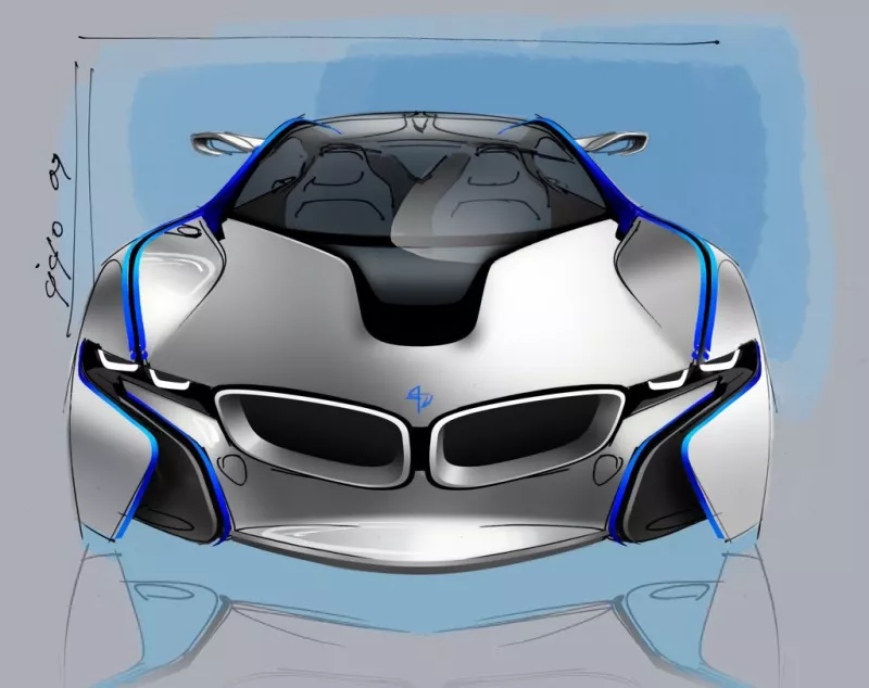 The BMW Vision EfficientDynamics concept car