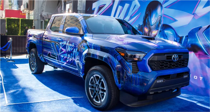 The 2024 Toyota Tacoma: A Truck That Can Fly, Fight, and Save the World in "Blue Beetle"