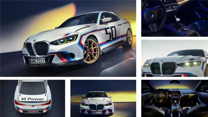 The new limited edition BMW 3.0 CSL sports car with 560 hp