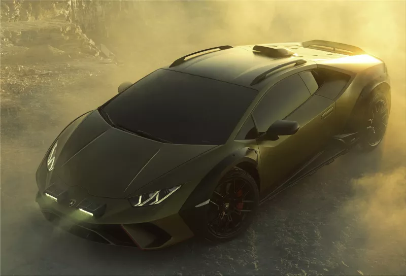 The Lamborghini Huracán Sterrato is powered by a 5.2-liter V10 engine with 562 hp