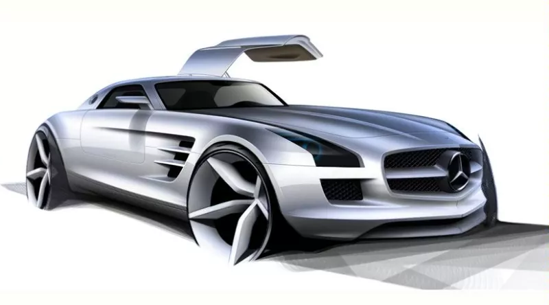 Mistery of the new Mercedes-Benz AMG Gullwing SLS