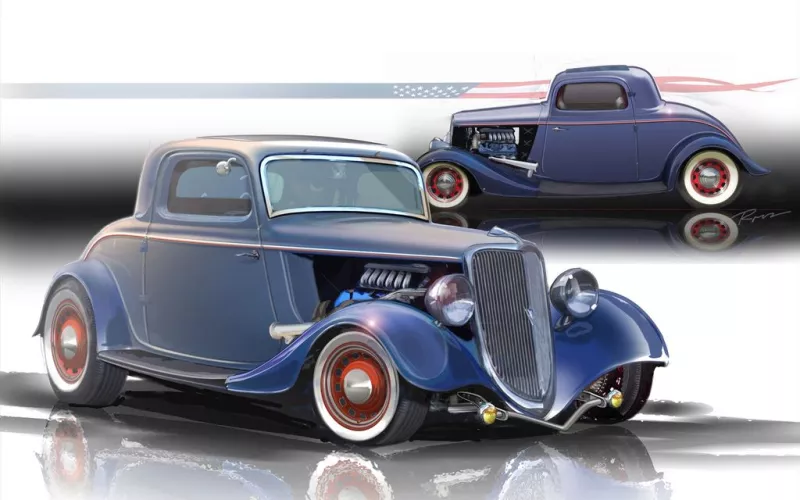 1934 Ford 3-Window coupe