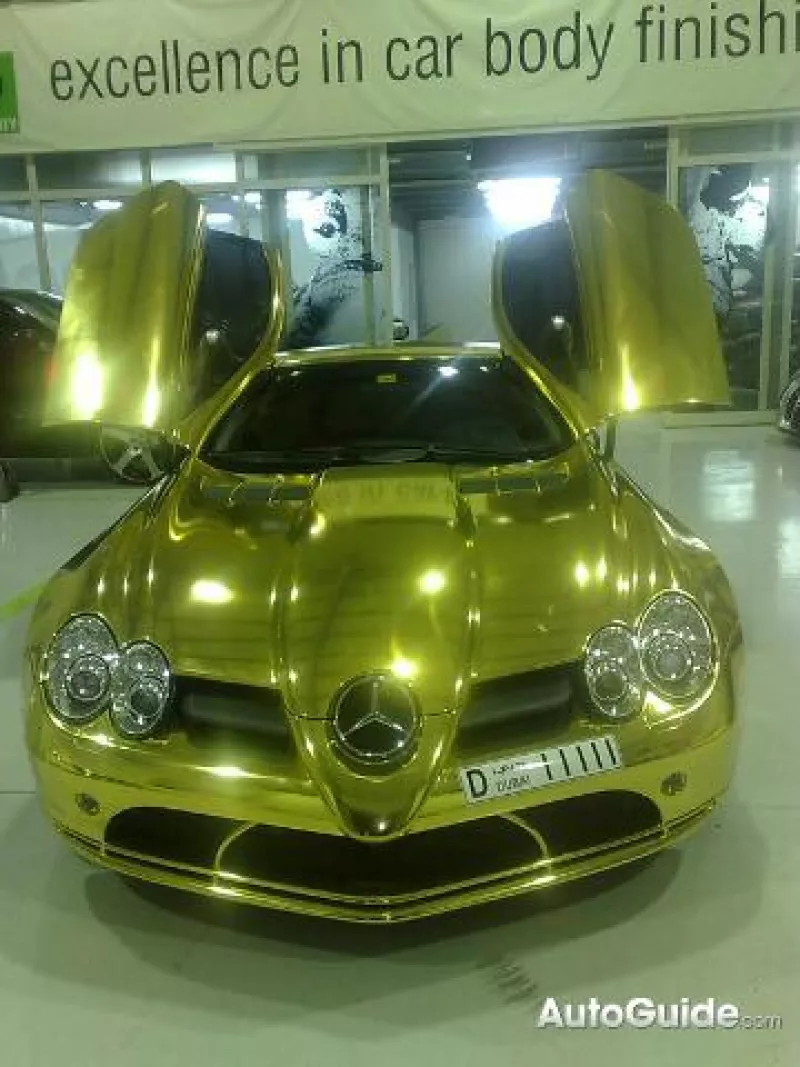 Gold Mercedes - Exotic Cars