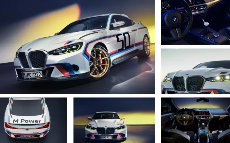 The new limited edition BMW 3.0 CSL sports car with 560 hp